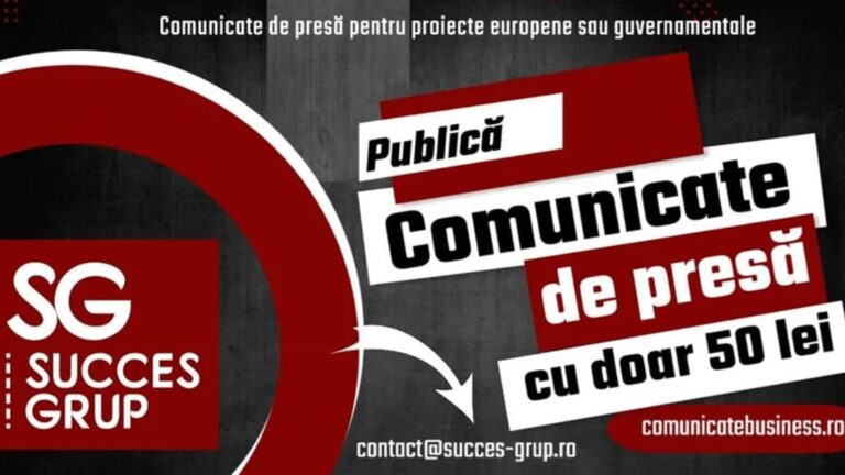 Publicare Comunicat de Presă – Fonduri Europene și Proiecte Finanțate